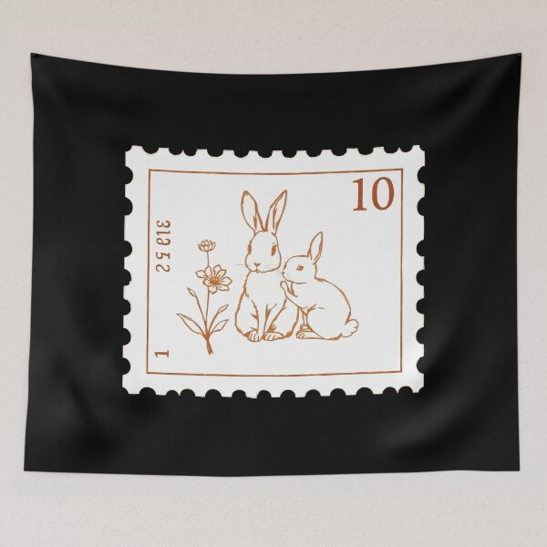 Item preview, Rabbit Vintage Stamp designed and sold by Getup-clothing.