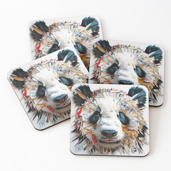 Item preview, Textured Panda Face designed and sold by caracatita75.