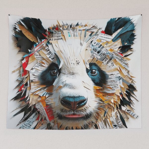Item preview, Textured Panda Face designed and sold by caracatita75.