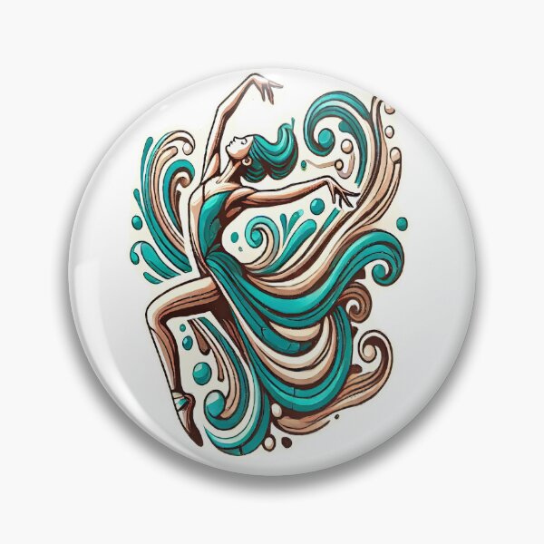 Item preview, Aqua Pirouette designed and sold by Ilona Abou-Zolof.