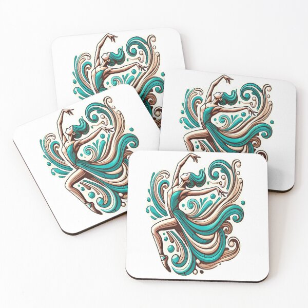 Item preview, Aqua Pirouette designed and sold by Ilona Abou-Zolof.