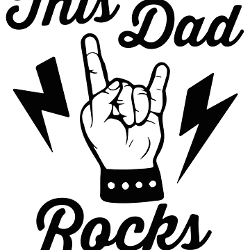 Artwork thumbnail, This Dad Rocks by PaulSDesign