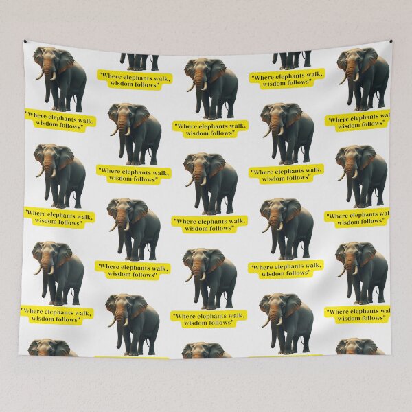 Item preview, "Majestic Elephant with Wisdom Quote Design" designed and sold by shineAida.