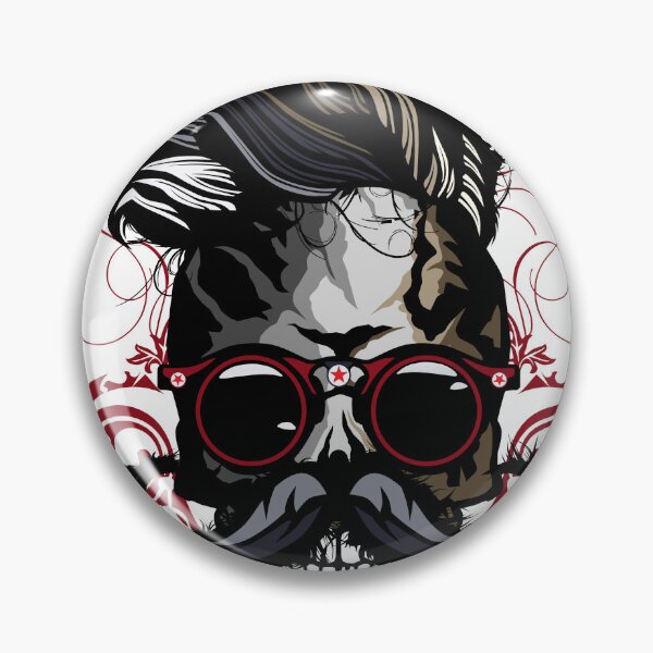 Item preview, hipster skull frill skull mustache fancy round sunglasses designed and sold by Achille3777.