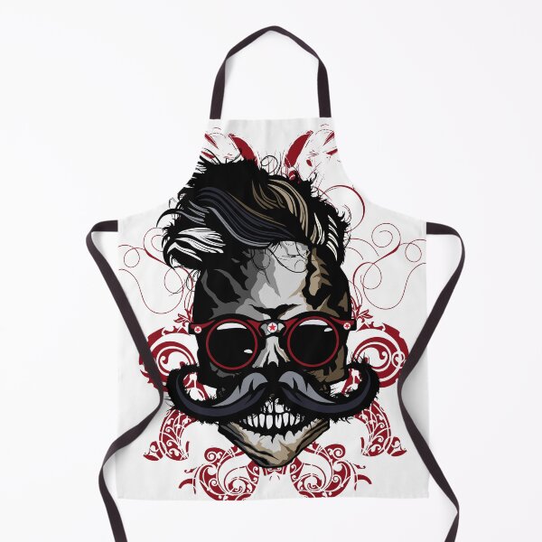 Item preview, hipster skull frill skull mustache fancy round sunglasses designed and sold by Achille3777.