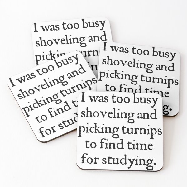 Item preview, Shoveling Turnips: No Time for Studying Humor designed and sold by REPTISLAV.