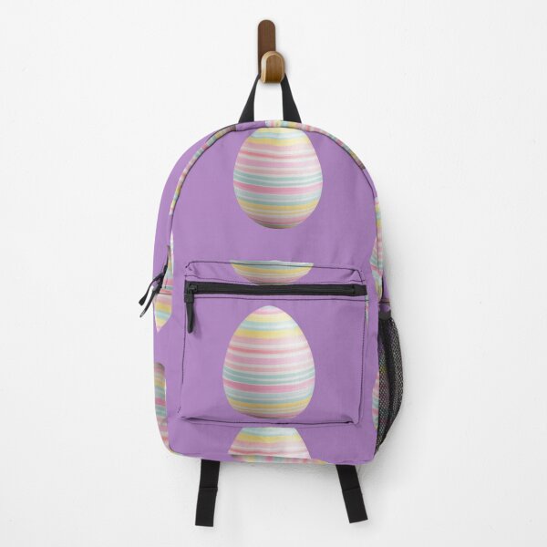 Item preview, Easter eggs are oval-shaped and have alternating stripes. designed and sold by FluffyGallery.
