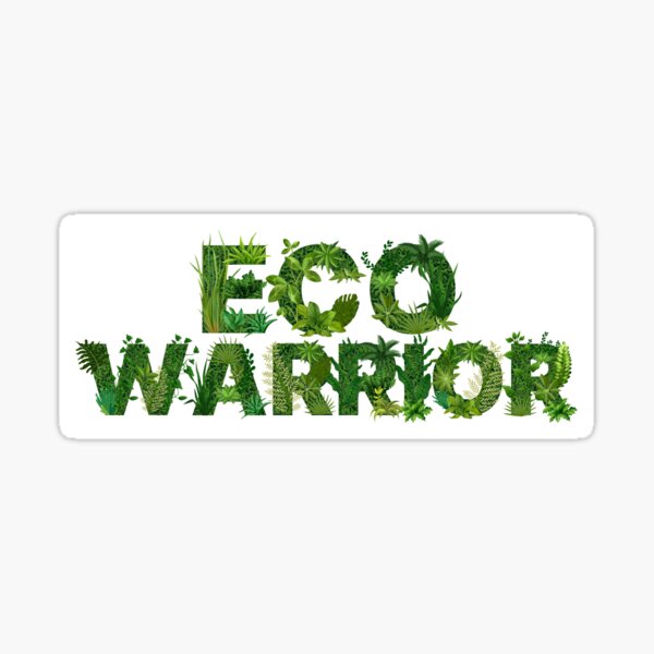 Item preview, Eco Warrior – Nature-Inspired Botanical Lettering Art designed and sold by Flowerbox Studio.