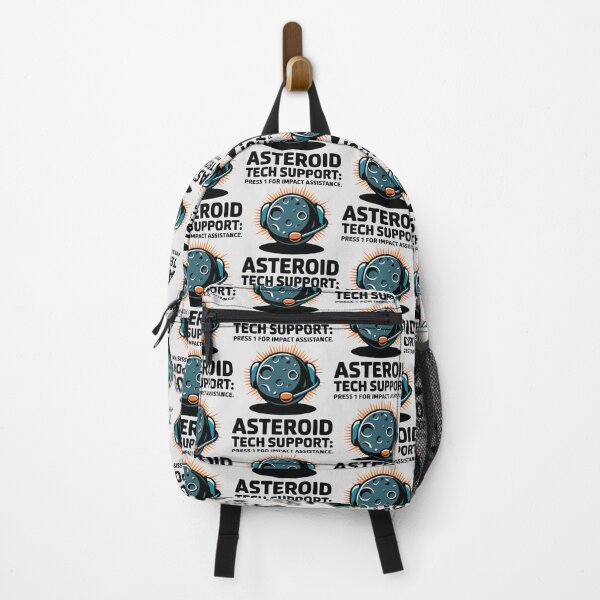 Item preview, Asteroid Tech Support – Cosmic Impact Hotline designed and sold by CrownedCanvas.