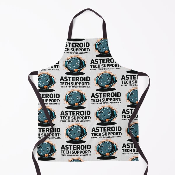 Item preview, Asteroid Tech Support – Cosmic Impact Hotline designed and sold by CrownedCanvas.