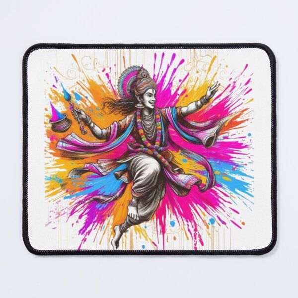 Item preview, Holi Celebration with Lord Krishna designed and sold by artistmagicshop.