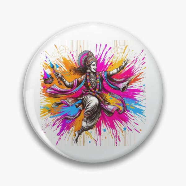 Item preview, Holi Celebration with Lord Krishna designed and sold by artistmagicshop.