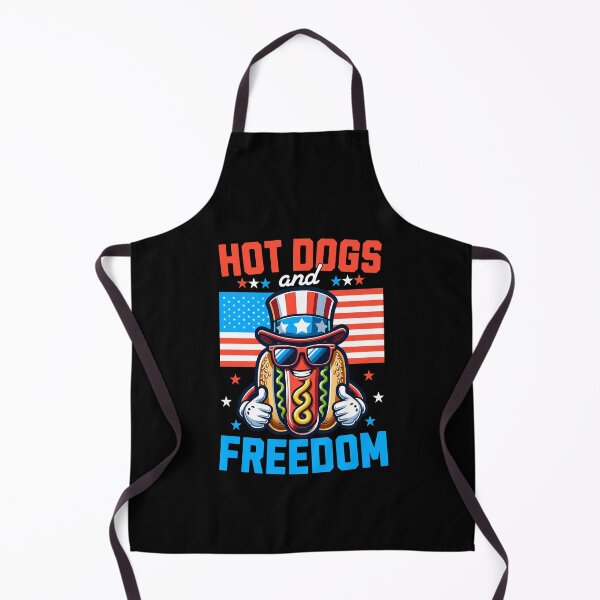 Item preview, Hot Dogs and Freedom Patriotic 4th of July designed and sold by MaxOutDesign.