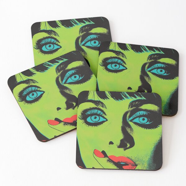 Item preview, Neon Pop Art Portrait – Bold & Surreal Beauty designed and sold by djovan.