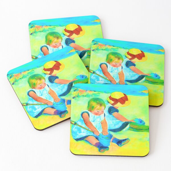 Item preview,  Children Playing on the Beach (1884) by Mary Cassatt (Digitally enhanced version by WatermarkNZ Press designed and sold by CristalleLisa.