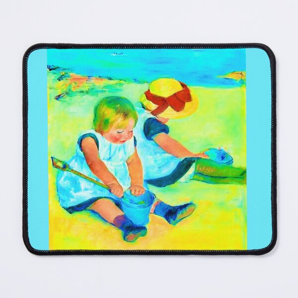 Item preview, Children Playing on the Beach (1884) by Mary Cassatt (Digitally enhanced version by WatermarkNZ Press designed and sold by CristalleLisa.