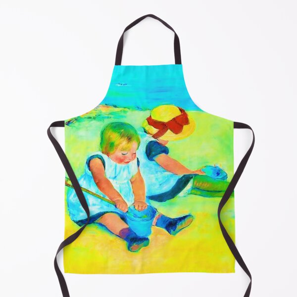 Item preview, Children Playing on the Beach (1884) by Mary Cassatt (Digitally enhanced version by WatermarkNZ Press designed and sold by CristalleLisa.