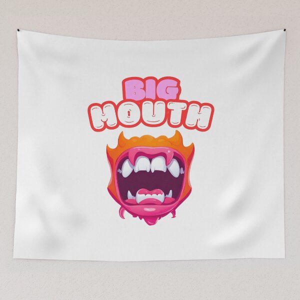 Item preview, Big Mouth - Cartoon Monster Mouth Slogan 1 designed and sold by Tom-Johnson.