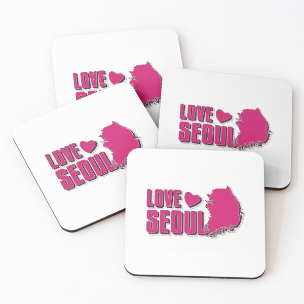 Item preview, "Love Seoul" design with a map of Korea designed and sold by jazzydevil.