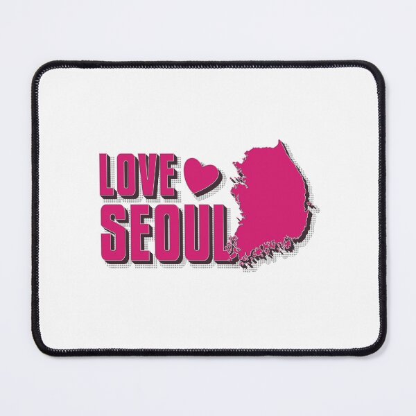 Item preview, "Love Seoul" design with a map of Korea designed and sold by jazzydevil.