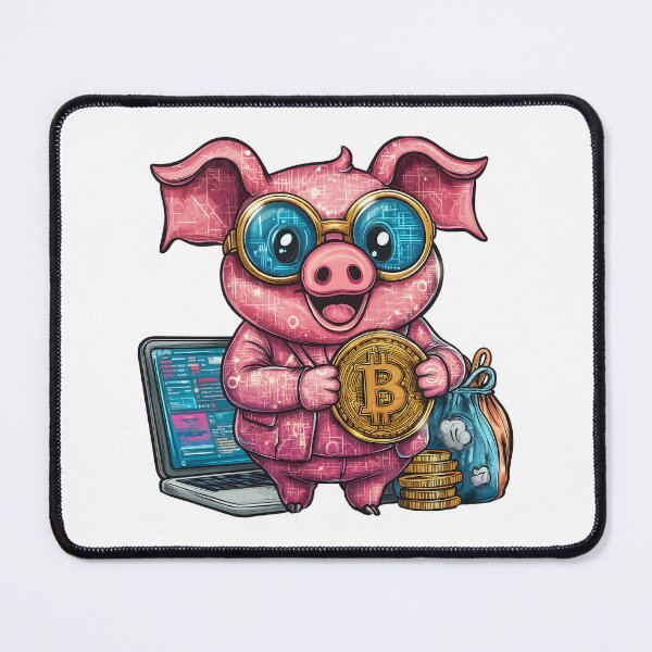 Item preview, Bitcoin Boss Pig – Crypto Millionaire Cyberpunk designed and sold by Chroma Myst.
