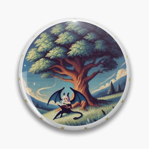 Item preview, Charming Succubus reading under a tree designed and sold by PixCthulhu.