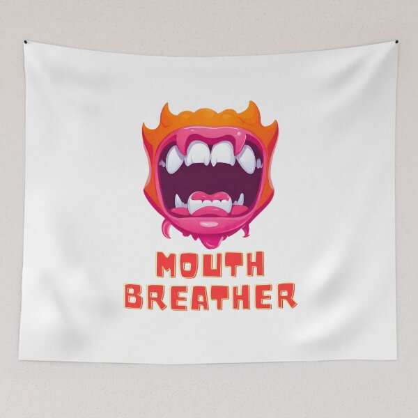 Item preview, Mouth breather - Cartoon Monster Mouth Slogan designed and sold by Tom-Johnson.