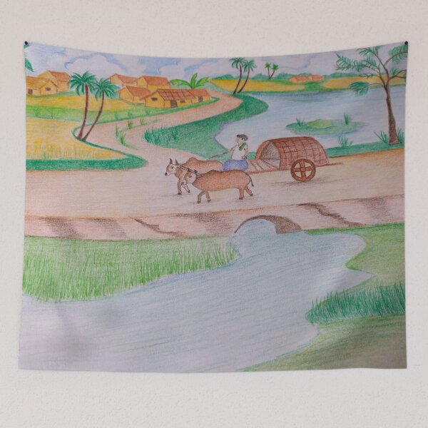 Item preview, Bullock cart, take me home along that winding road  designed and sold by sdclifestyle.