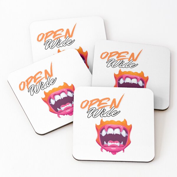 Item preview, Open Wide - Cartoon Monster Mouth Slogan 1 designed and sold by Tom-Johnson.
