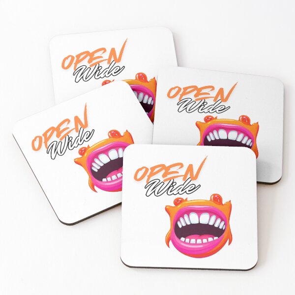 Item preview, Open Wide - Cartoon Monster Mouth Slogan 2 designed and sold by Tom-Johnson.