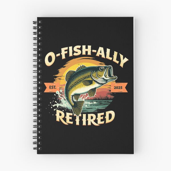 Item preview, O-Fish-Ally Retired 2025 Fisherman Fishing Retirement designed and sold by Blok45.