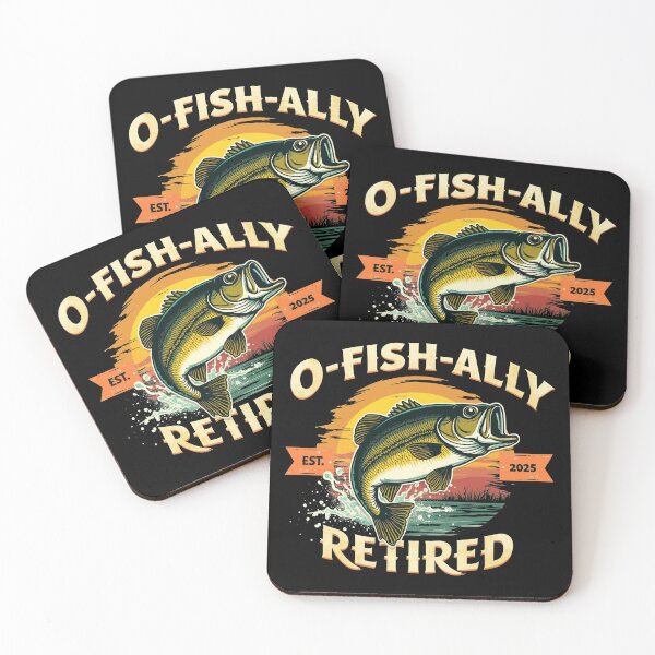 Item preview, O-Fish-Ally Retired 2025 Fisherman Fishing Retirement designed and sold by Blok45.