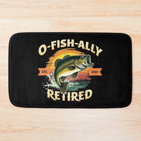 Item preview, O-Fish-Ally Retired 2025 Fisherman Fishing Retirement designed and sold by Blok45.