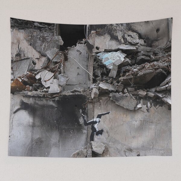 Item preview, Title: Banksy – The Gymnast (Ukraine) designed and sold by So Sorted Design.