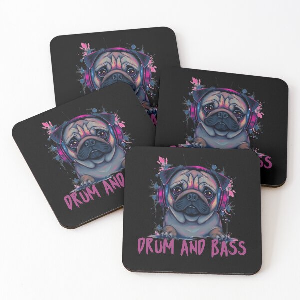 Item preview, DRUM AND BASS PUG designed and sold by DARKEDGEDNB.