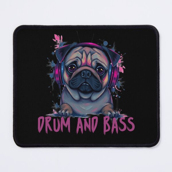 Item preview, DRUM AND BASS PUG designed and sold by DARKEDGEDNB.