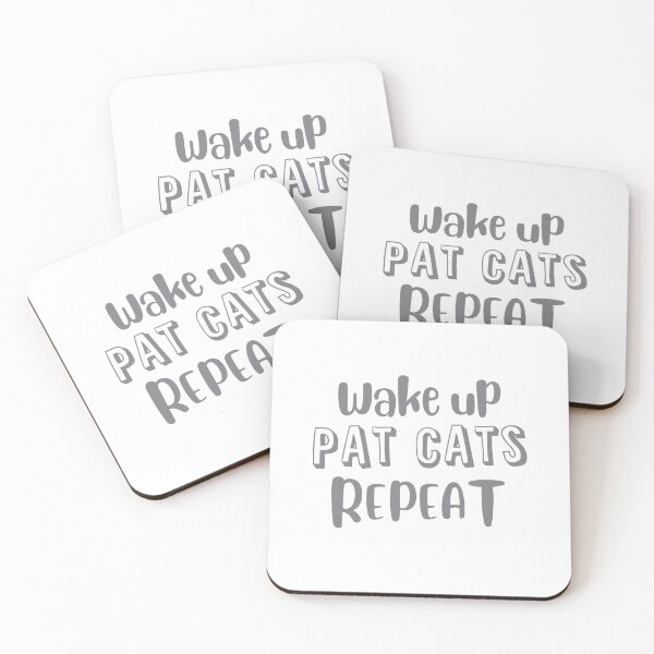 Item preview, Wake up, pat cats, repeat designed and sold by jazzydevil.