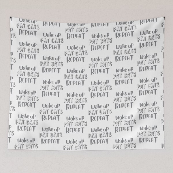Item preview, Wake up, pat cats, repeat designed and sold by jazzydevil.