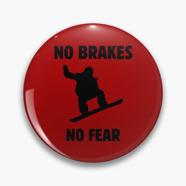 Item preview,  No brakes no fear snowboarder designed and sold by Rocklights.