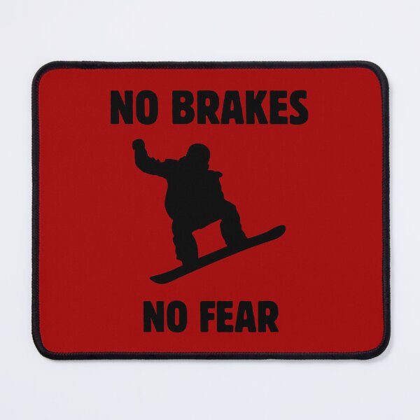 Item preview,  No brakes no fear snowboarder designed and sold by Rocklights.