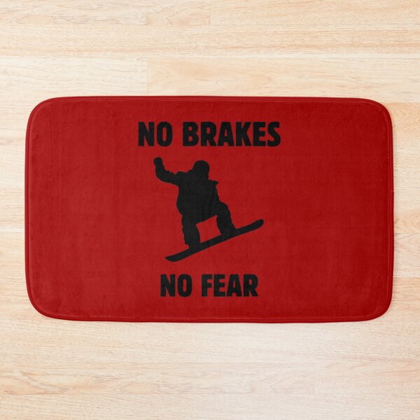 Item preview,  No brakes no fear snowboarder designed and sold by Rocklights.