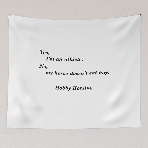 Item preview, Yes I'm an Athlete - Hobby Horsing designed and sold by saechla.
