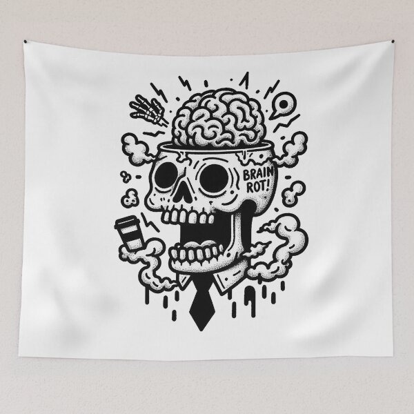 Item preview, Brain Rot Skull designed and sold by FunnehGacha.