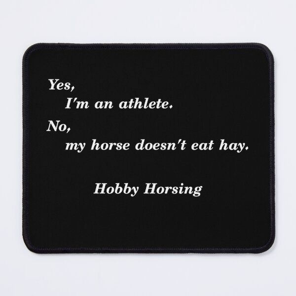 Item preview, Yes I'm an Athlete - Hobby Horsing - white - funny designed and sold by saechla.