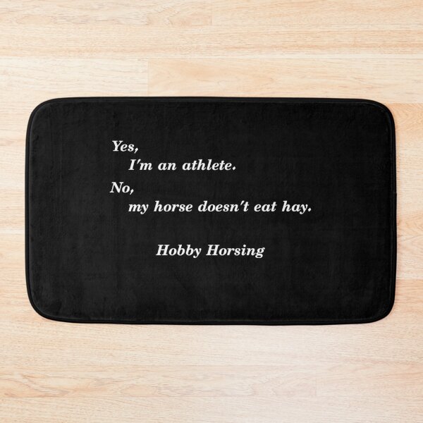 Item preview, Yes I'm an Athlete - Hobby Horsing - white - funny designed and sold by saechla.
