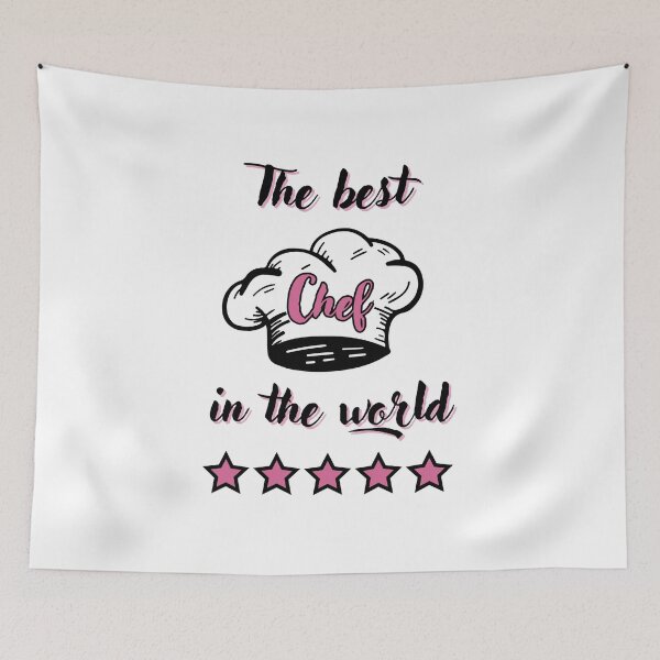 Item preview, The Best Chef in the World - pink english version designed and sold by kstheladesigns.