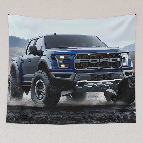 Item preview, Blue Ford Raptor F-150 – Power & Performance in Every Detail IX designed and sold by AutoPopStudio.