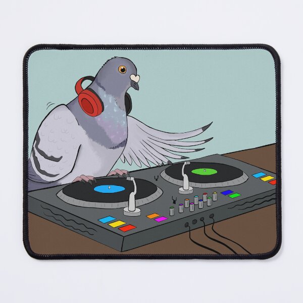 Item preview, DJ Pigeon  designed and sold by KSPillustration.