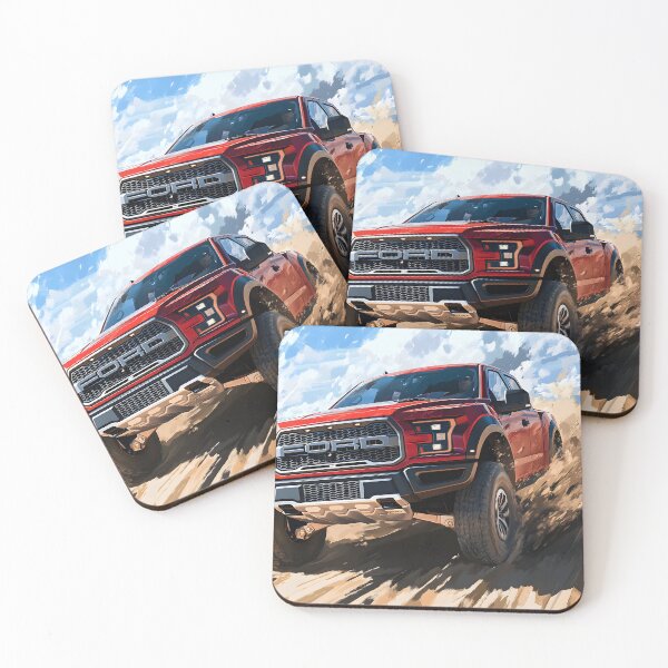 Item preview, Red Ford Raptor F-150 – Bold, Powerful, Unstoppable II designed and sold by AutoPopStudio.