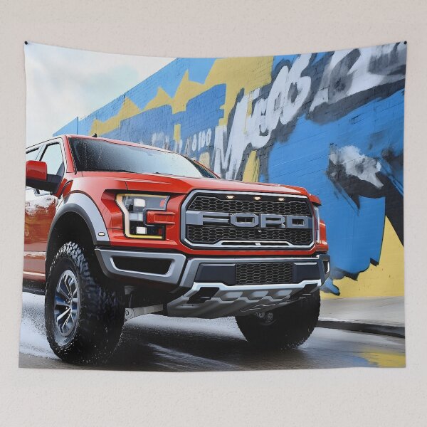 Item preview, Red Ford Raptor F-150 – Bold, Powerful, Unstoppable III designed and sold by AutoPopStudio.